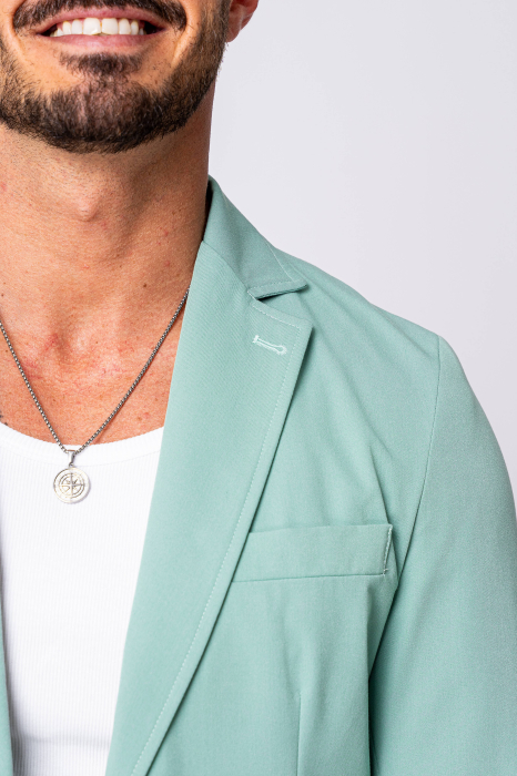 Jacket and long pants suit Mint Green [6]
