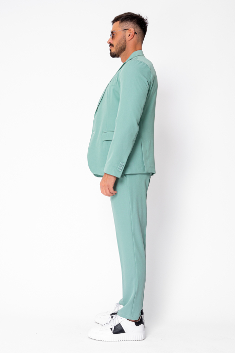 Jacket and long pants suit Mint Green [3]