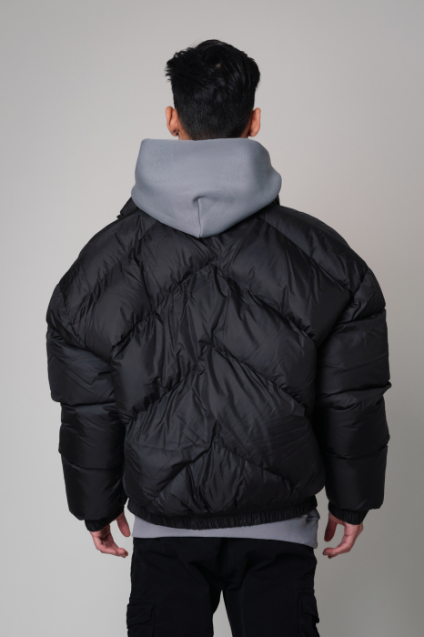 Geaca cu fermoar Oversized Black [4]