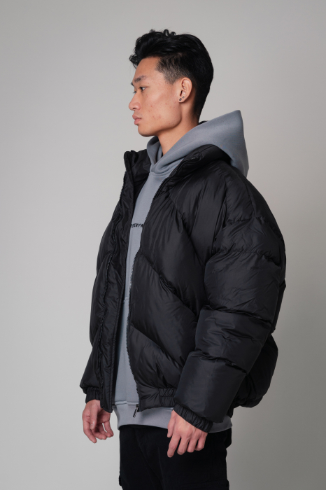 Geaca cu fermoar Oversized Black [3]