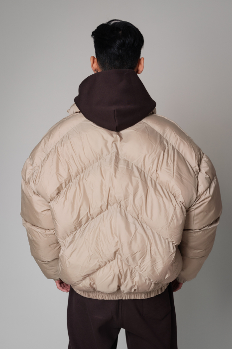 Jacket Zip-Up Oversized Light Beige [4]