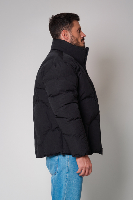 Zip-up jacket without hood Black [3]