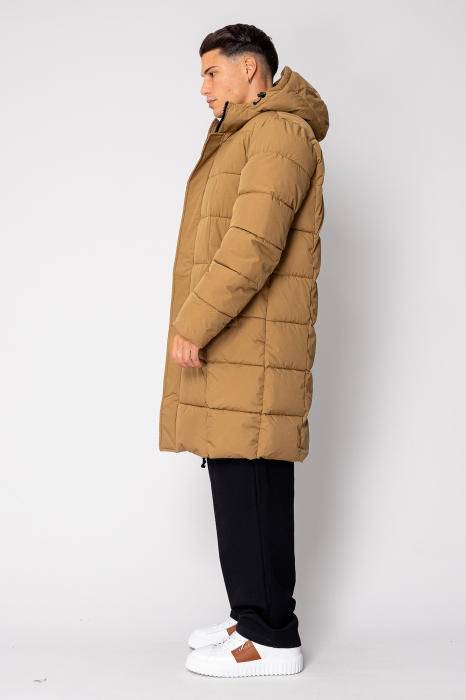 Long zip-up jacket Brown I [5]