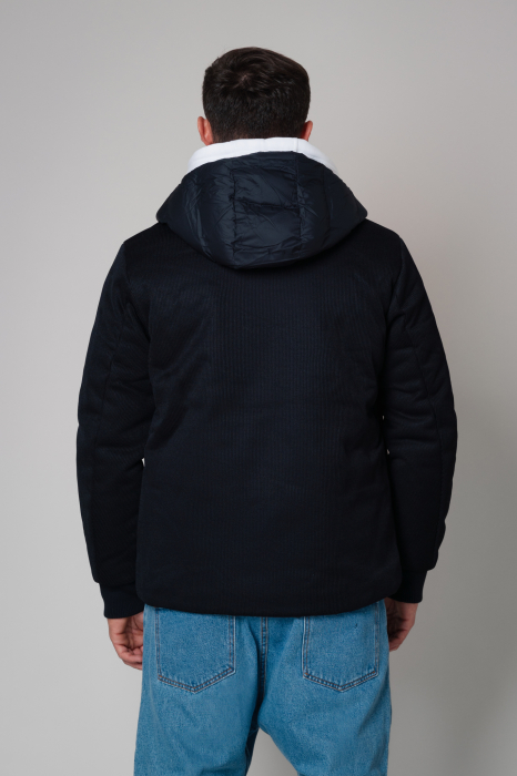 Jacket textil Zip-Up with hood Regular Navy [4]