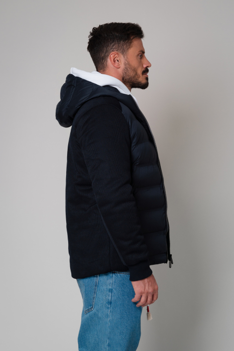 Jacket textil Zip-Up with hood Regular Navy [3]