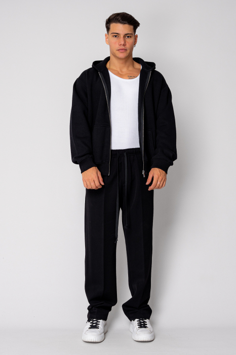 Hoodie with zip Black II [1]