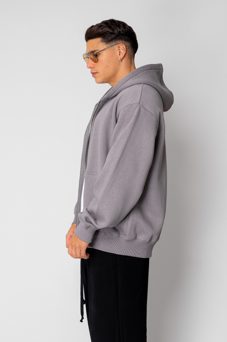 Hoodie with zip Grey Anthracite II [2]
