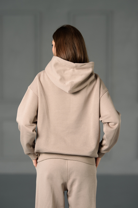 Hanorac Easy-Fit Oversized Warm Taupe [8]