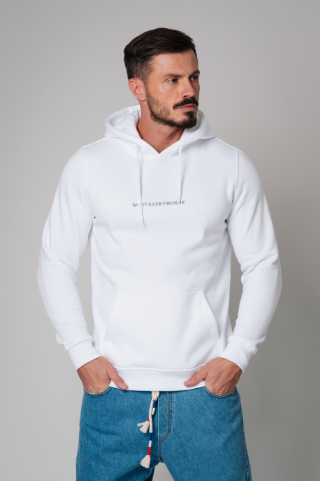 Hanorac Heavy cu gluga White [2]