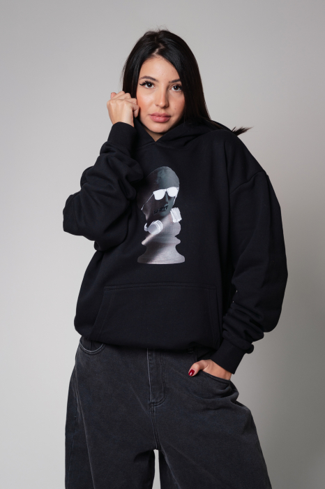 Heavy Hoodie Oversized Black [3]