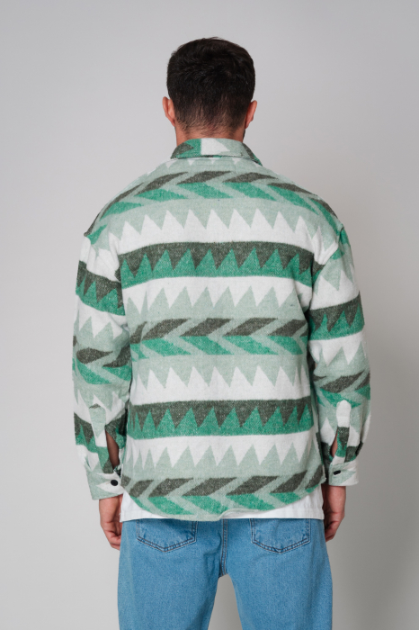 Camasa din bumbac cu nasturi Green [4]