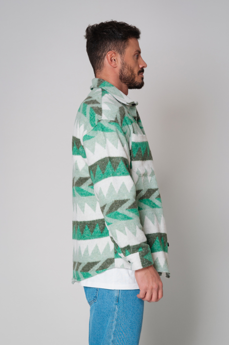 Camasa din bumbac cu nasturi Green [3]