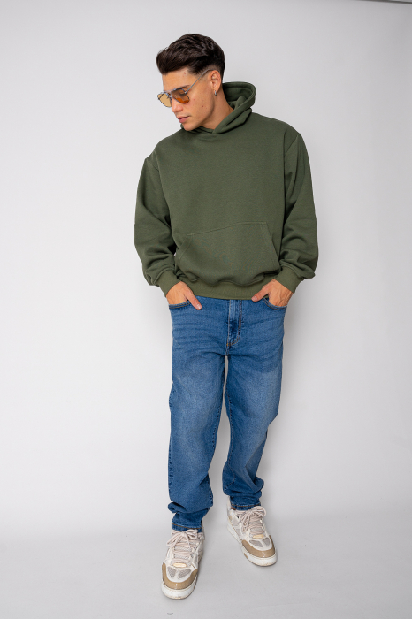 Oversized Hoodie Bottle Green I [1]