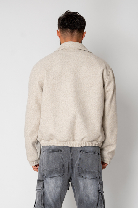 Jacheta cu fermoar Beige [4]