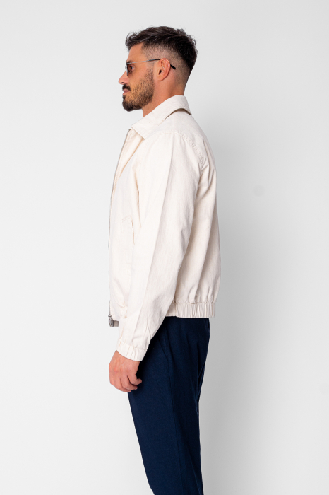Beige IN zipper jacket [2]