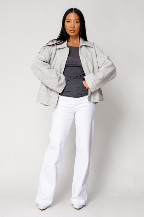 Grey wool blend zip-up jacket [1]