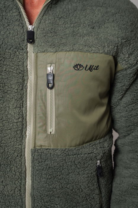 Khaki Zip Up Jacket [4]