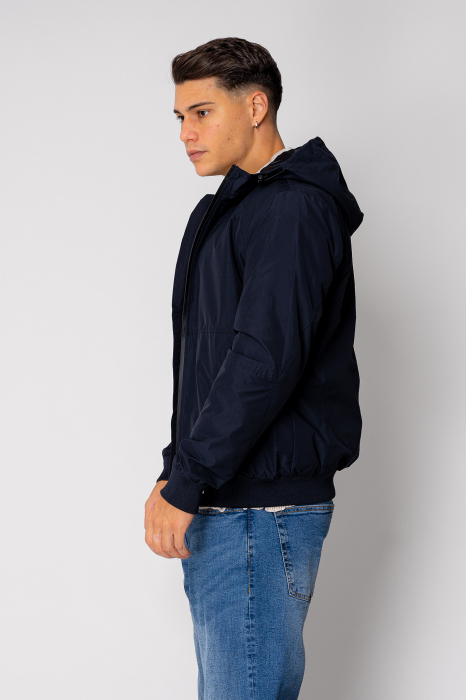 Zip-up Hooded Jacket Navy [2]