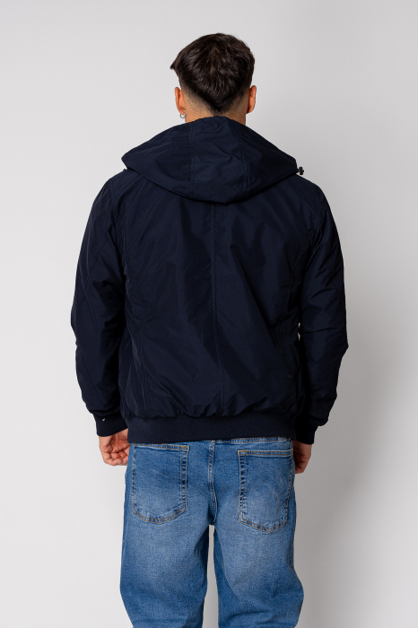 Zip-up Hooded Jacket Navy [3]