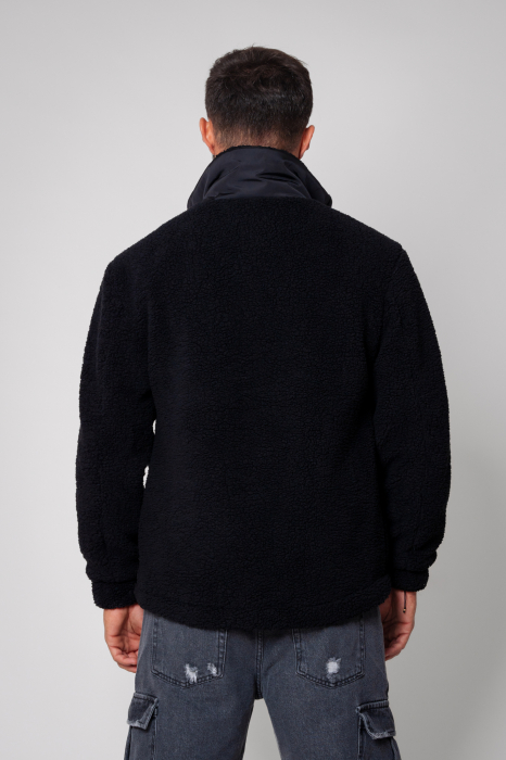 Black padded zipper jacket [2]