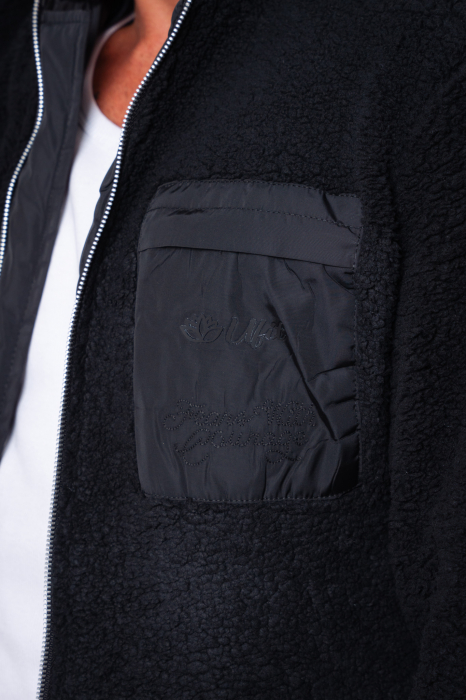 Black padded zipper jacket [3]