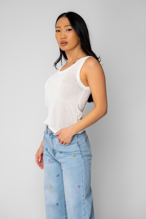 Maiou dama tricotat Off White [5]