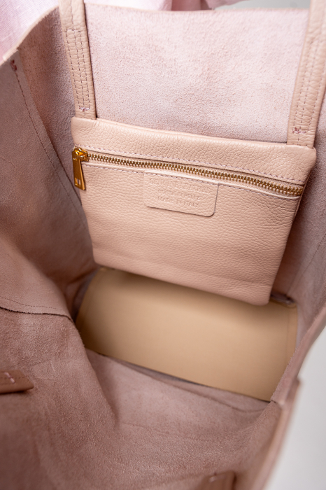 Geanta shopper piele naturala Rose [6]