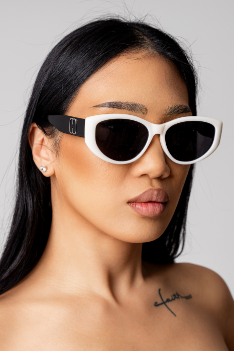 Women sunglasses Cream/Black [2]