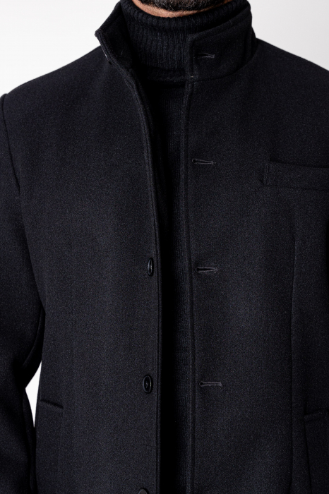 Coat with Buttons Black [4]