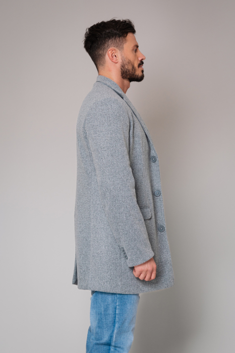 Palton cu nasturi Grey [3]