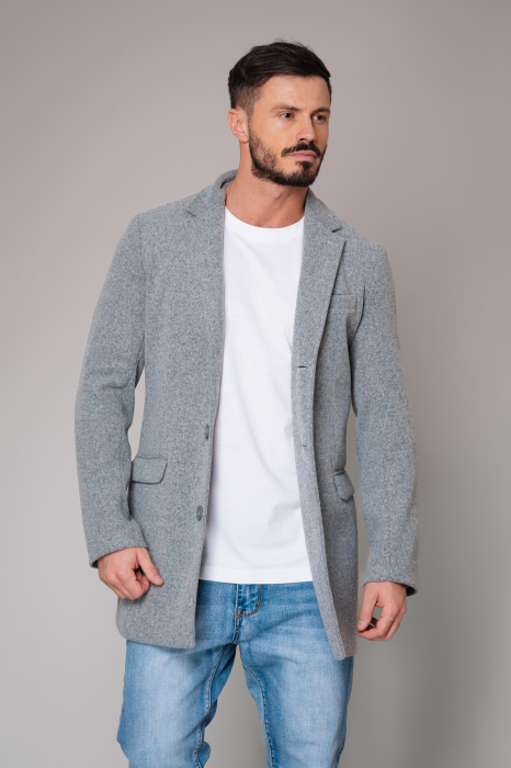 Palton cu nasturi Grey [2]