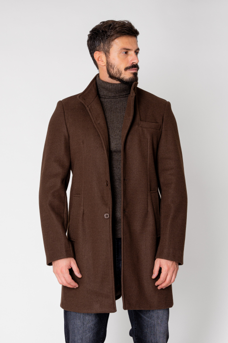 Coat with Buttons Brown [2]
