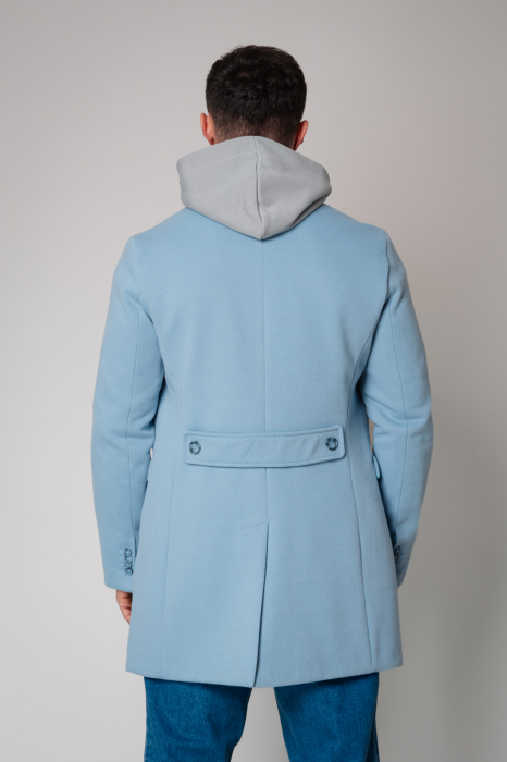 Palton cu nasturi Sky Blue [4]