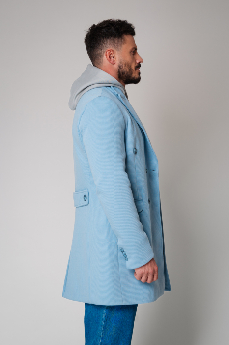 Palton cu nasturi Sky Blue [3]