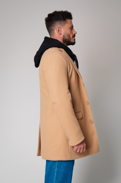 Palton cu nasturi Beige [3]