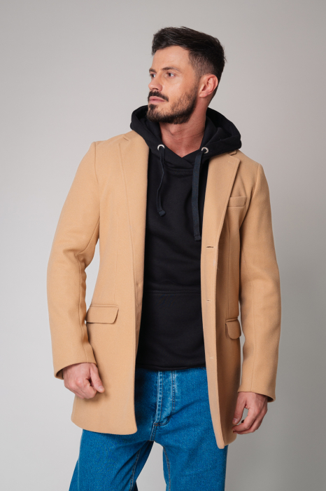 Palton cu nasturi Beige [2]