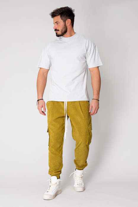 Lime Green Long Cargo Pants [4]