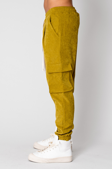 Lime Green Long Cargo Pants [2]