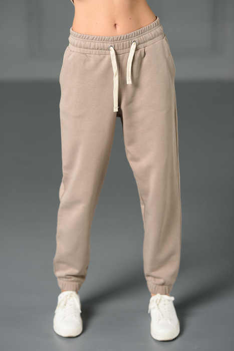 Pantalon Easy-Fit Oversized Warm Taupe [1]