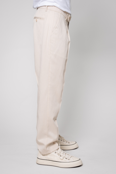 Linen long pants Light Beige [4]