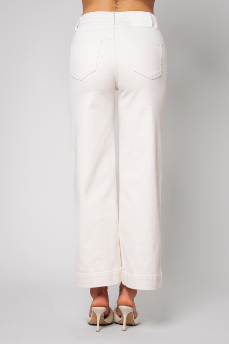 Blugi cu broderie Off White [5]