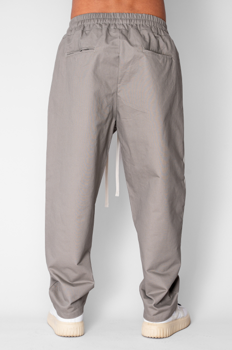 Pantalon lung drept cu buzunare Taupe [2]