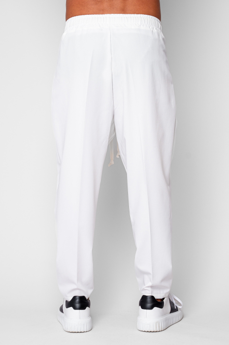Pantalon lung larg cu snur Off White [3]