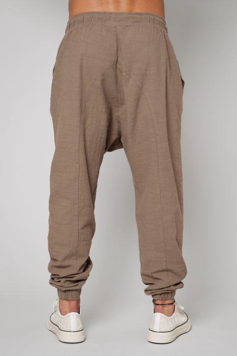 Pantalon lung cu tur Brown [4]