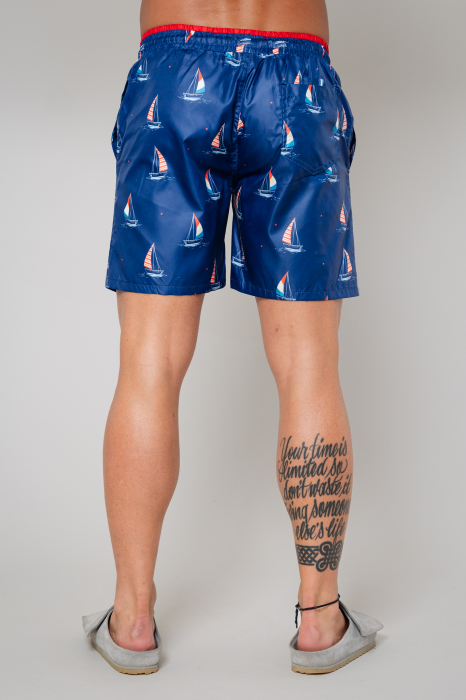 Swimming shorts Flower Boat Royal Blue [3]