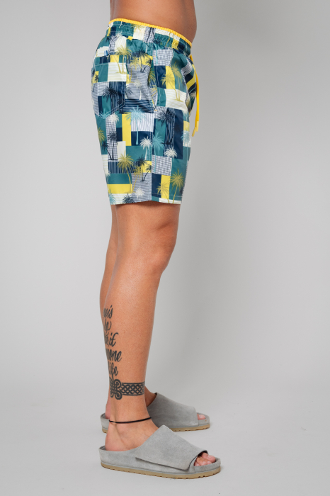 Swimming shorts Flower Palm Yellow [2]