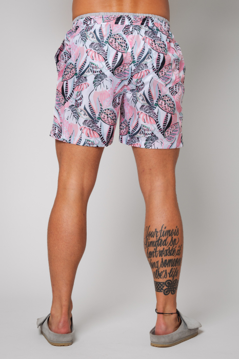 Swimming shorts Leves Pink/Grey [3]