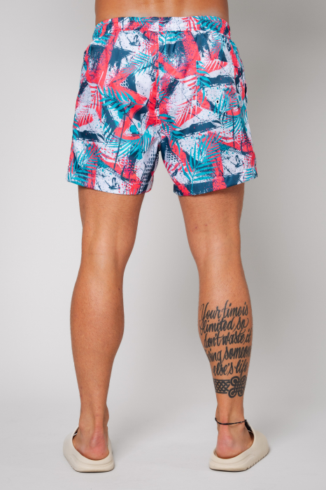 Swimming shorts Leves Fuchsia/Blue [3]
