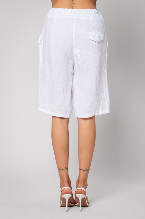 Pantaloni Scurt din 100% In White [3]