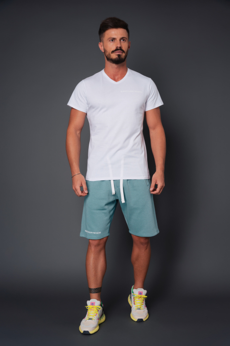 Pantalon scurt Regular Fit Dusty Turquoise [4]